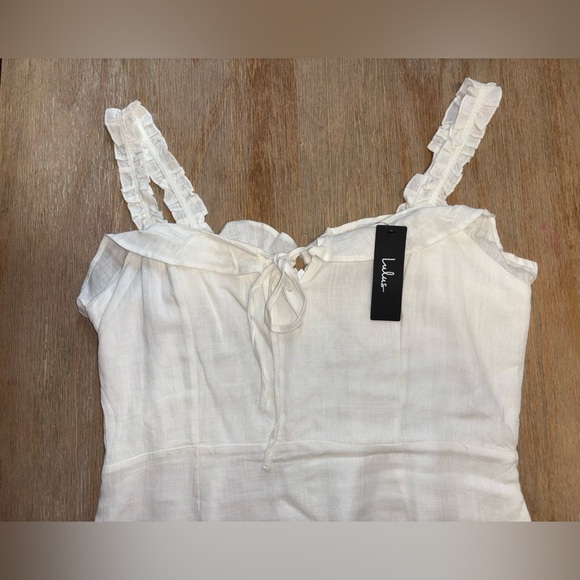 Lulu's White Ruffle Mini Dress - Picture 2 of 2